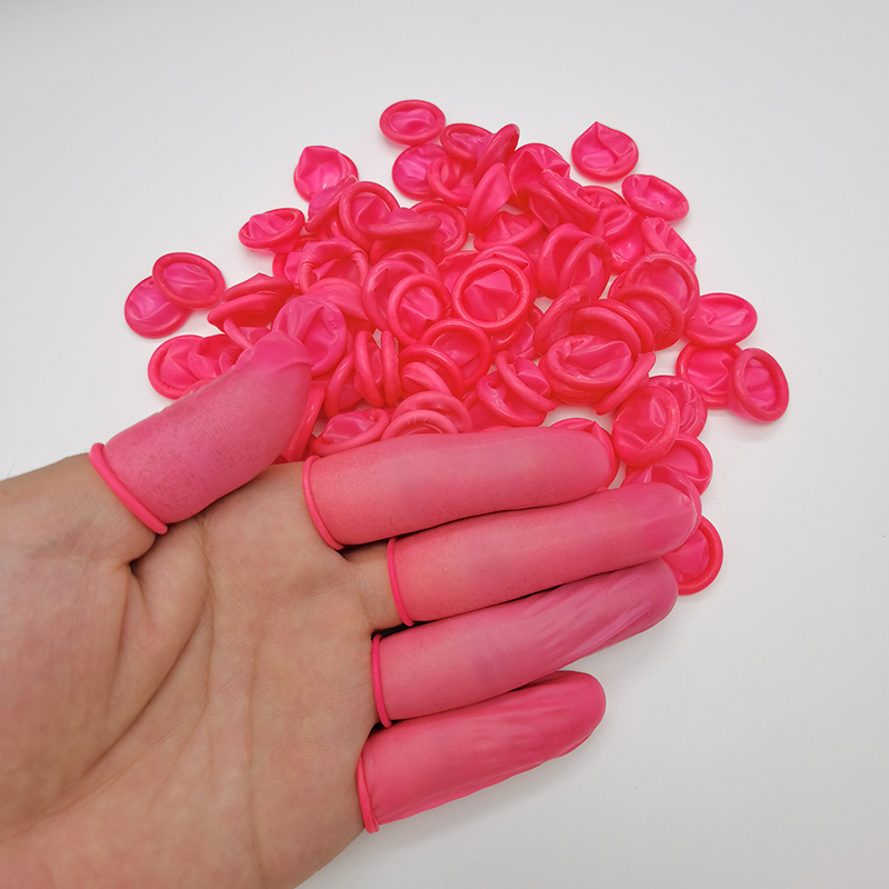 净化粉色手指套