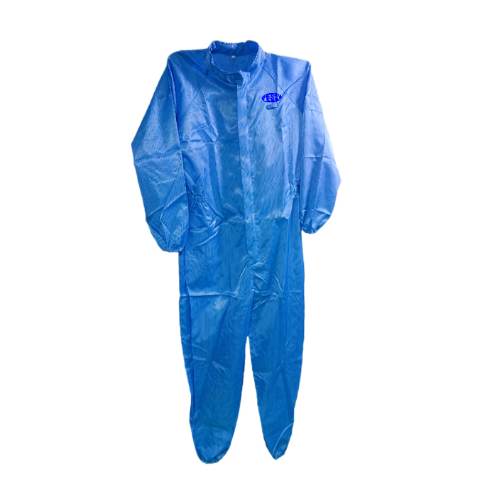 中间拉链连体无尘服